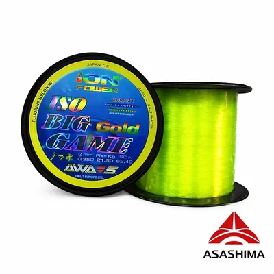 AWA SHIMA ION POWER ISO BIG GAME GOLD 0.405MM 27.9KG 1000M 030 69 040
