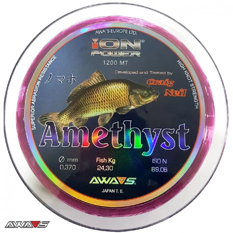 AWA SHIMA ION POWER AMETHYST 0,37MM 24,30KG 1200M