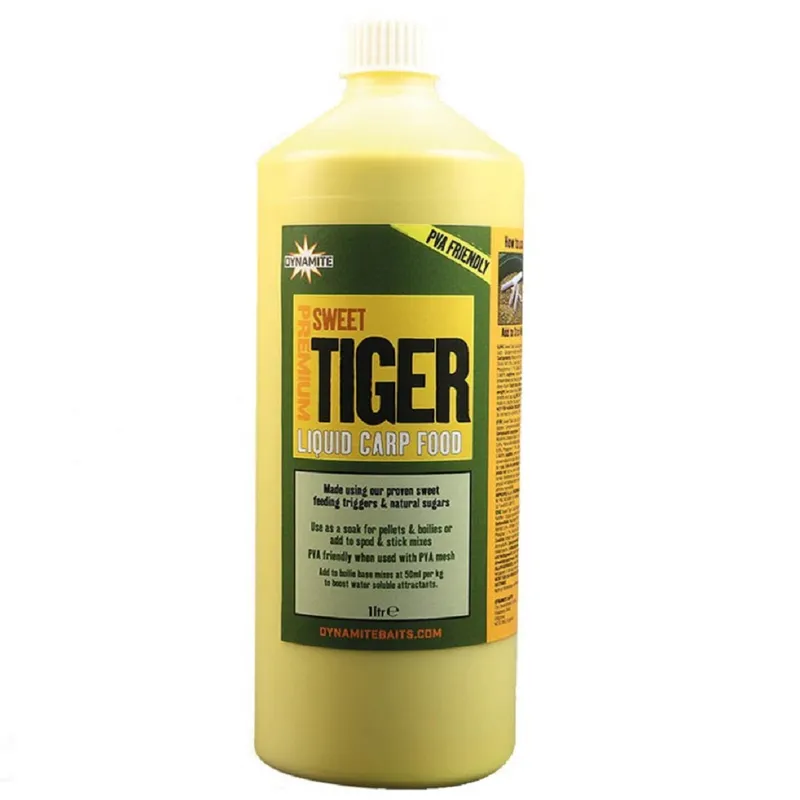 DYNAMITE BAITS PREMIUM SWEET TIGER LIQUID CARP FOOD 1L DY1190
