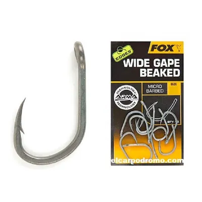 Fox Anzuelos Edges Arma Point Wide Gape Beaked Size 4